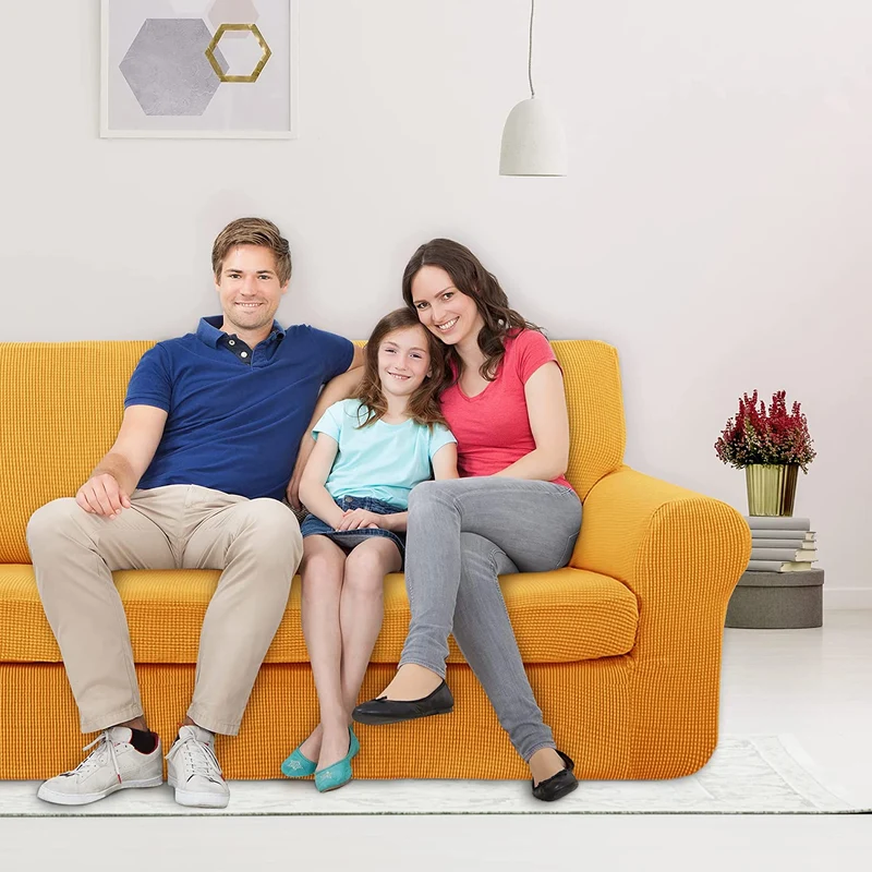 Deconovo Sofabezug Jacquard Sofaüberwurf Stretch Couchhusse