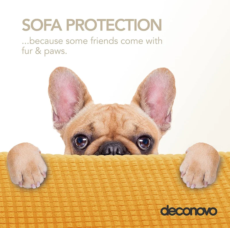 Deconovo Sofabezug Jacquard Sofaüberwurf Stretch Couchhusse