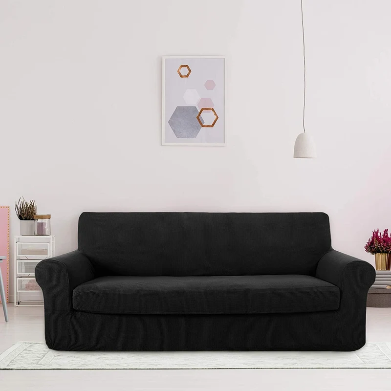 Deconovo Sofabezug Jacquard Sofaüberwurf Stretch Couchhusse