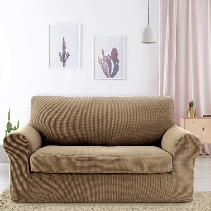 Deconovo Sofabezug Jacquard Sofaüberwurf Stretch Couchhusse
