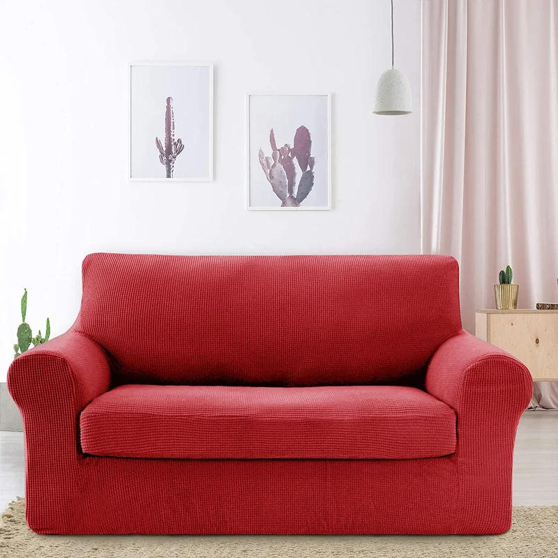 Deconovo Sofabezug Jacquard Sofaüberwurf Stretch Couchhusse