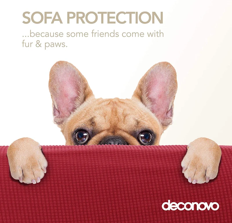 Deconovo Sofabezug Jacquard Sofaüberwurf Stretch Couchhusse