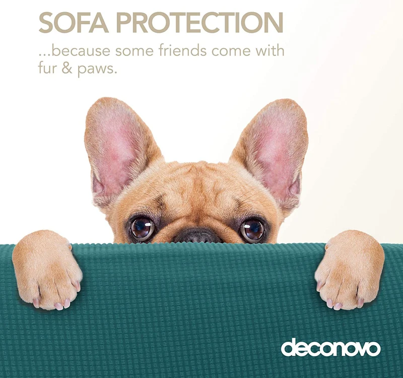 Deconovo Sofabezug Jacquard Sofaüberwurf Stretch Couchhusse