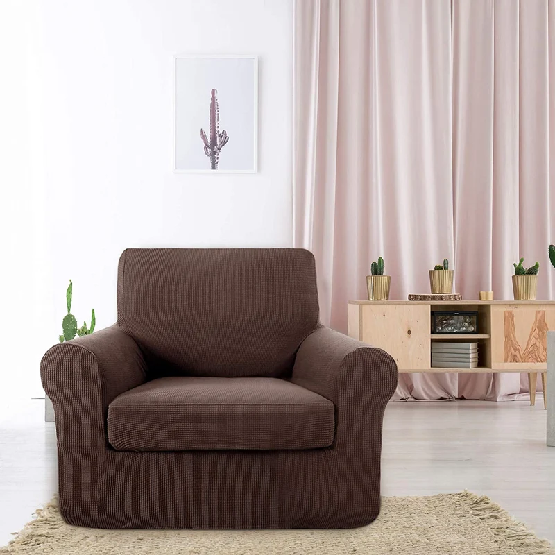 Deconovo Sofabezug Jacquard Sofaüberwurf Stretch Couchhusse