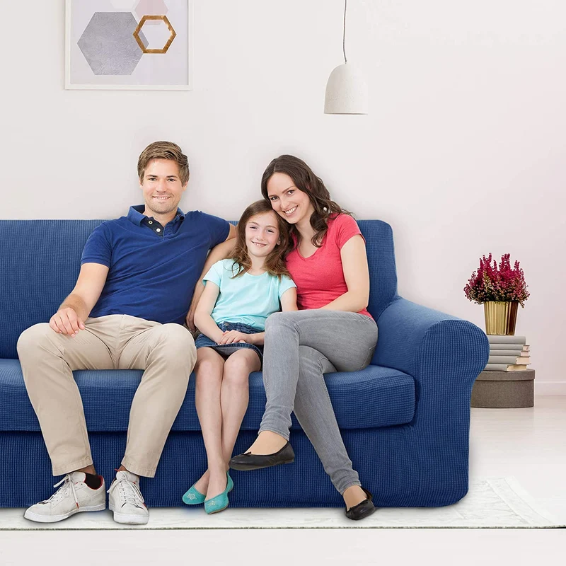 Deconovo Sofabezug Jacquard Sofaüberwurf Stretch Couchhusse