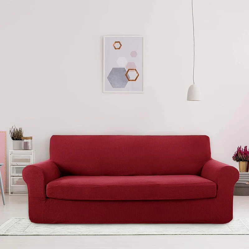 Deconovo Sofabezug Jacquard Sofaüberwurf Stretch Couchhusse