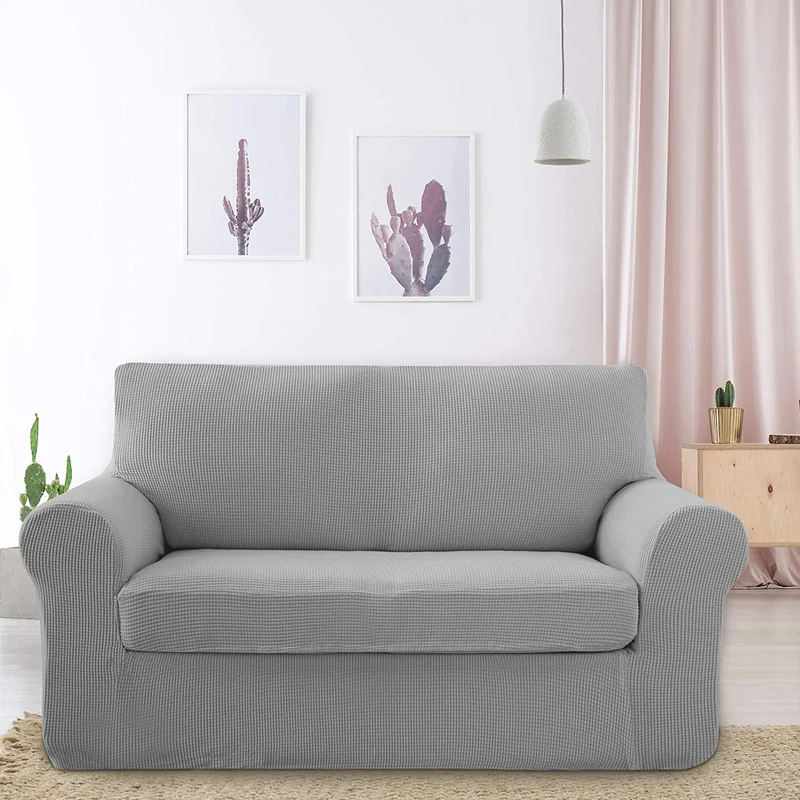 Deconovo Sofabezug Jacquard Sofaüberwurf Stretch Couchhusse