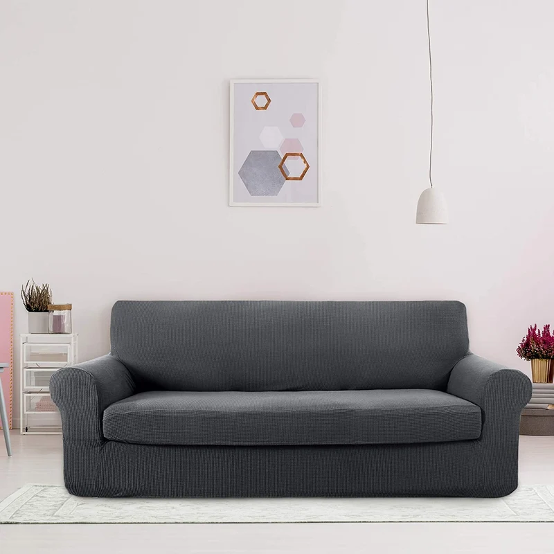 Deconovo Sofabezug Jacquard Sofaüberwurf Stretch Couchhusse