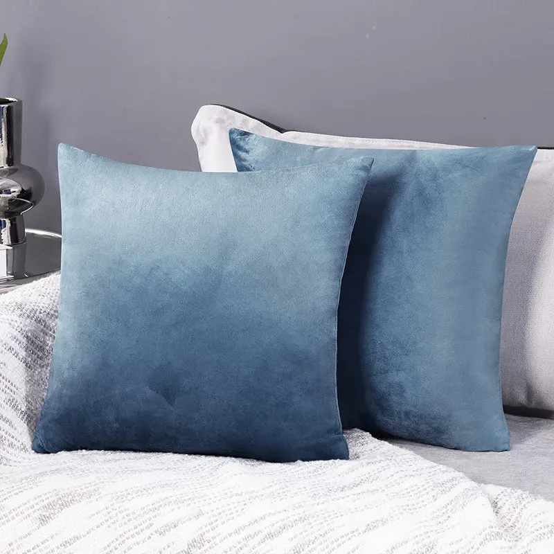 Deconovo Samt Kissenbezüge Sofa Zierkissenbezug, 2er Set