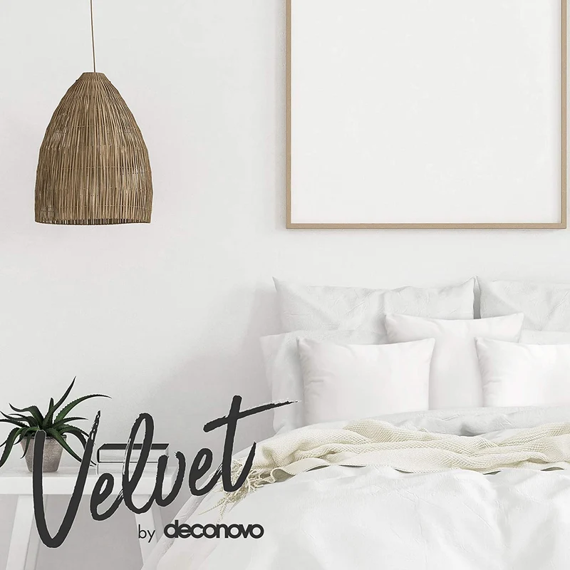 Deconovo Samt Kissenbezüge Sofa Zierkissenbezug, 2er Set