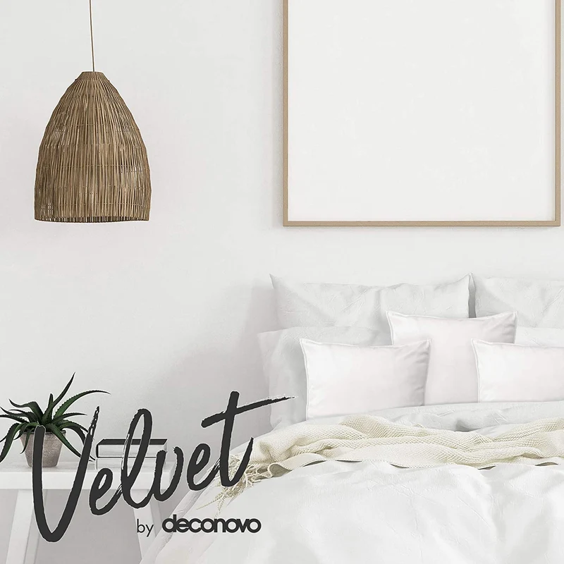 Deconovo Zierkissenhülle Samt Sofakissenbezug Modern Kissenüberzug Wohnzimmer, 2er Set