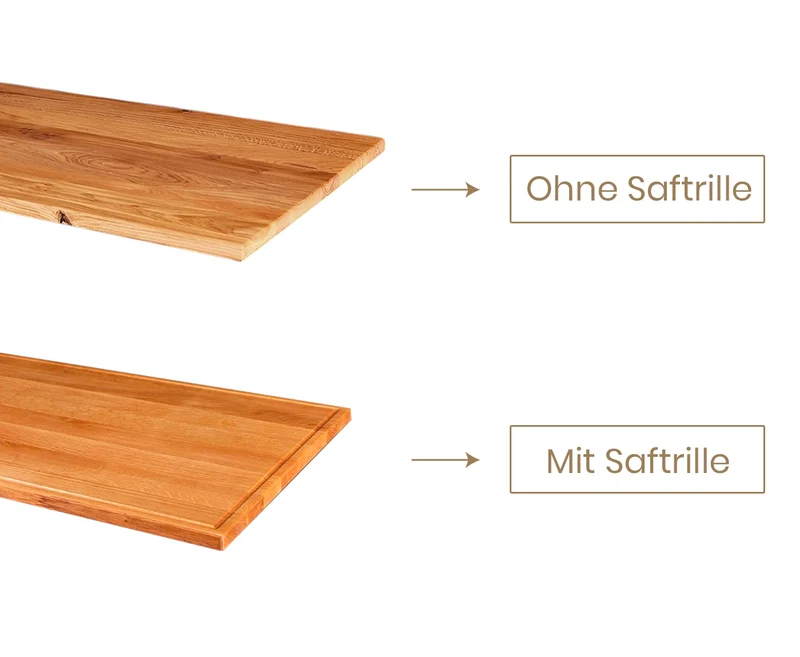 Stirnholz Schneidebrett in Eiche