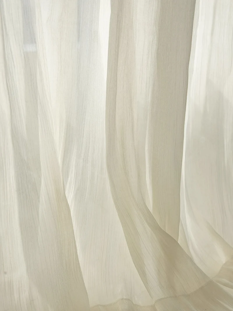 Sheer Cafe Curtains Linen, Privacy Kitchen Curtains for Small Windows