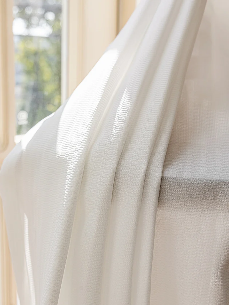 Sheer Cafe Curtains Linen, Privacy Kitchen Curtains for Small Windows