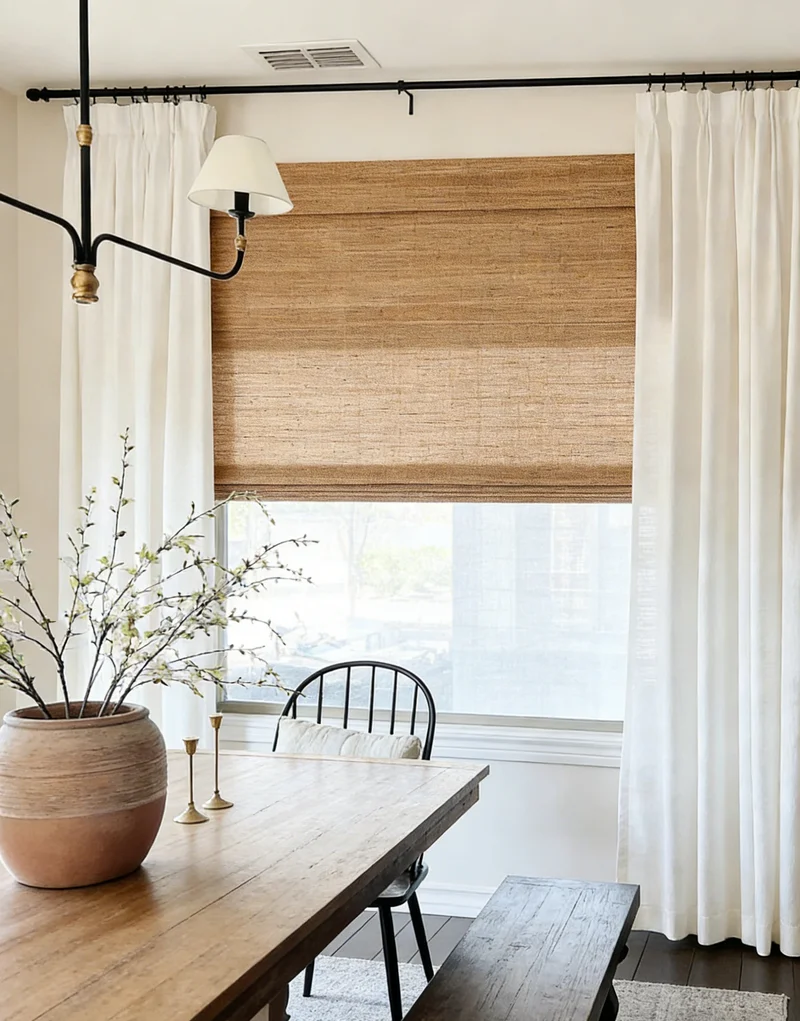 Natural Woven Jute Blinds, Best-Selling Brown Woven Shades- Bark