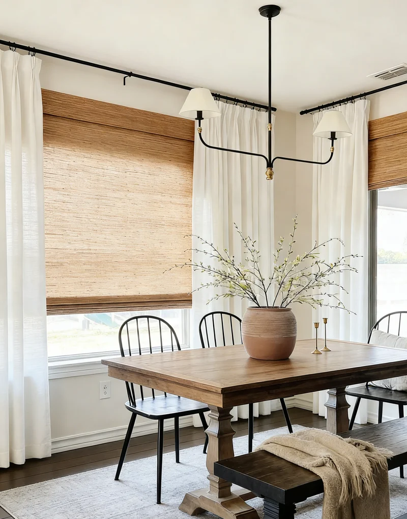 Natural Woven Jute Blinds, Best-Selling Brown Woven Shades- Bark