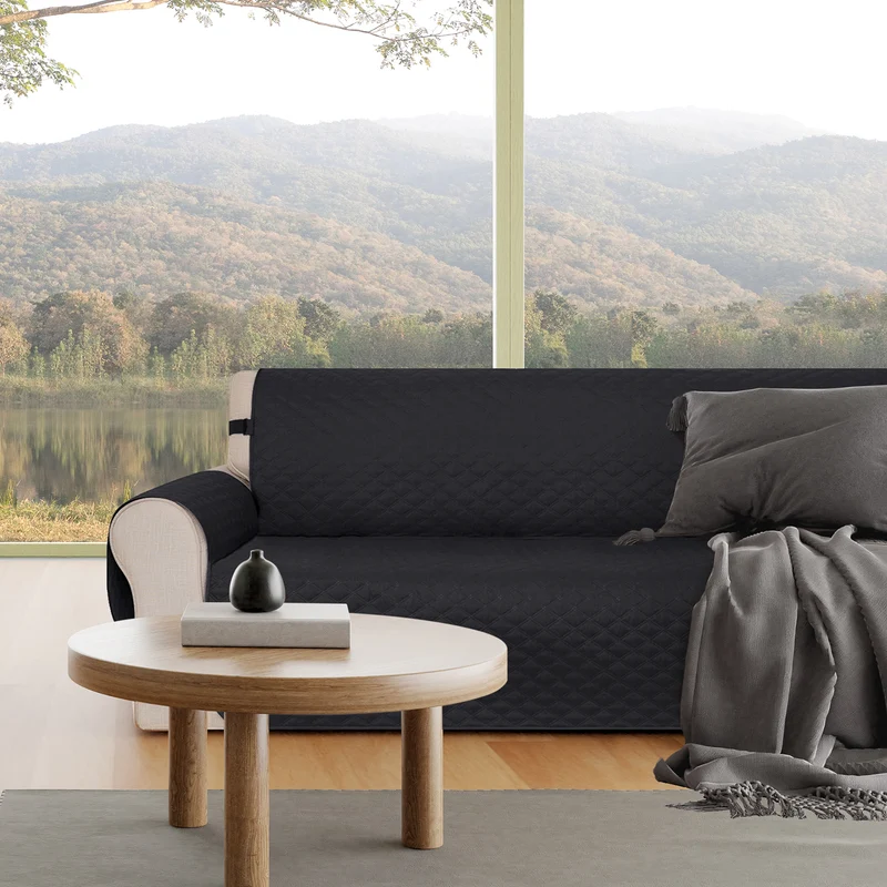 Deconovo Handgemacht Sofabezug für Wohnzimmer Sofaüberwurf
