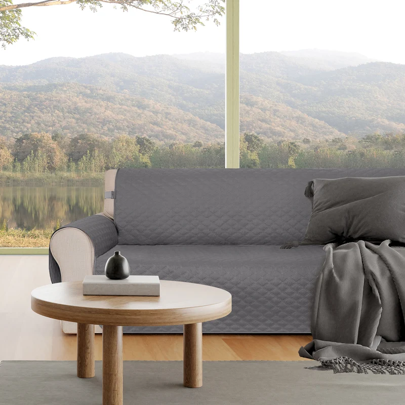 Deconovo Handgemacht Sofabezug für Wohnzimmer Sofaüberwurf