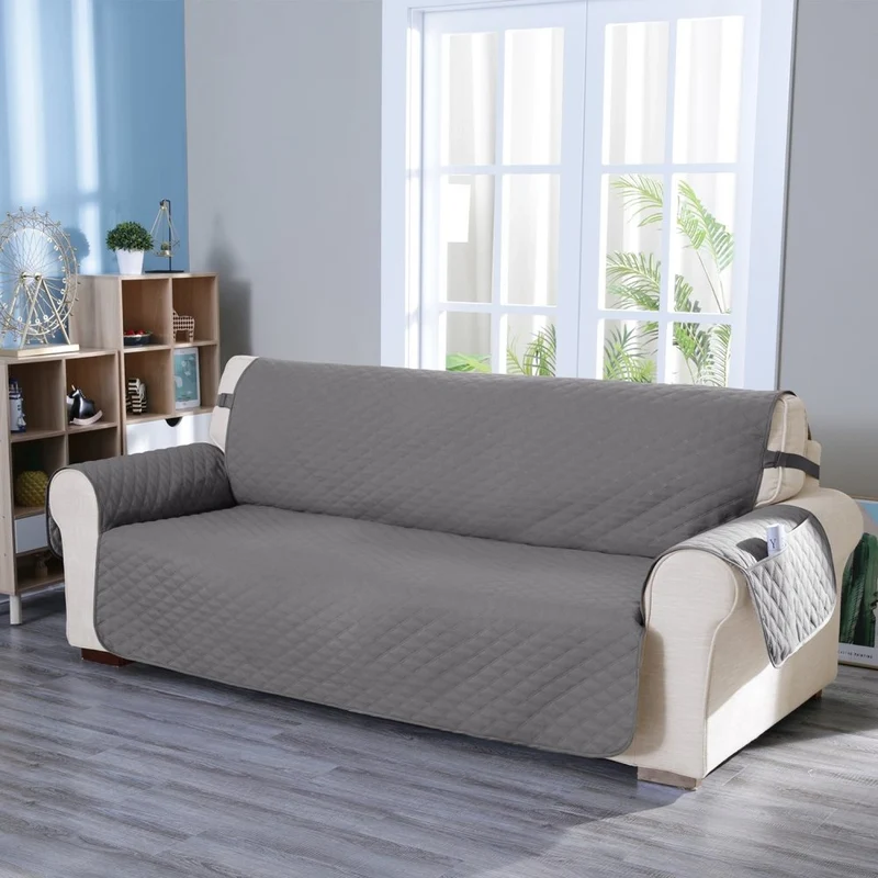 Deconovo Handgemacht Sofabezug für Wohnzimmer Sofaüberwurf