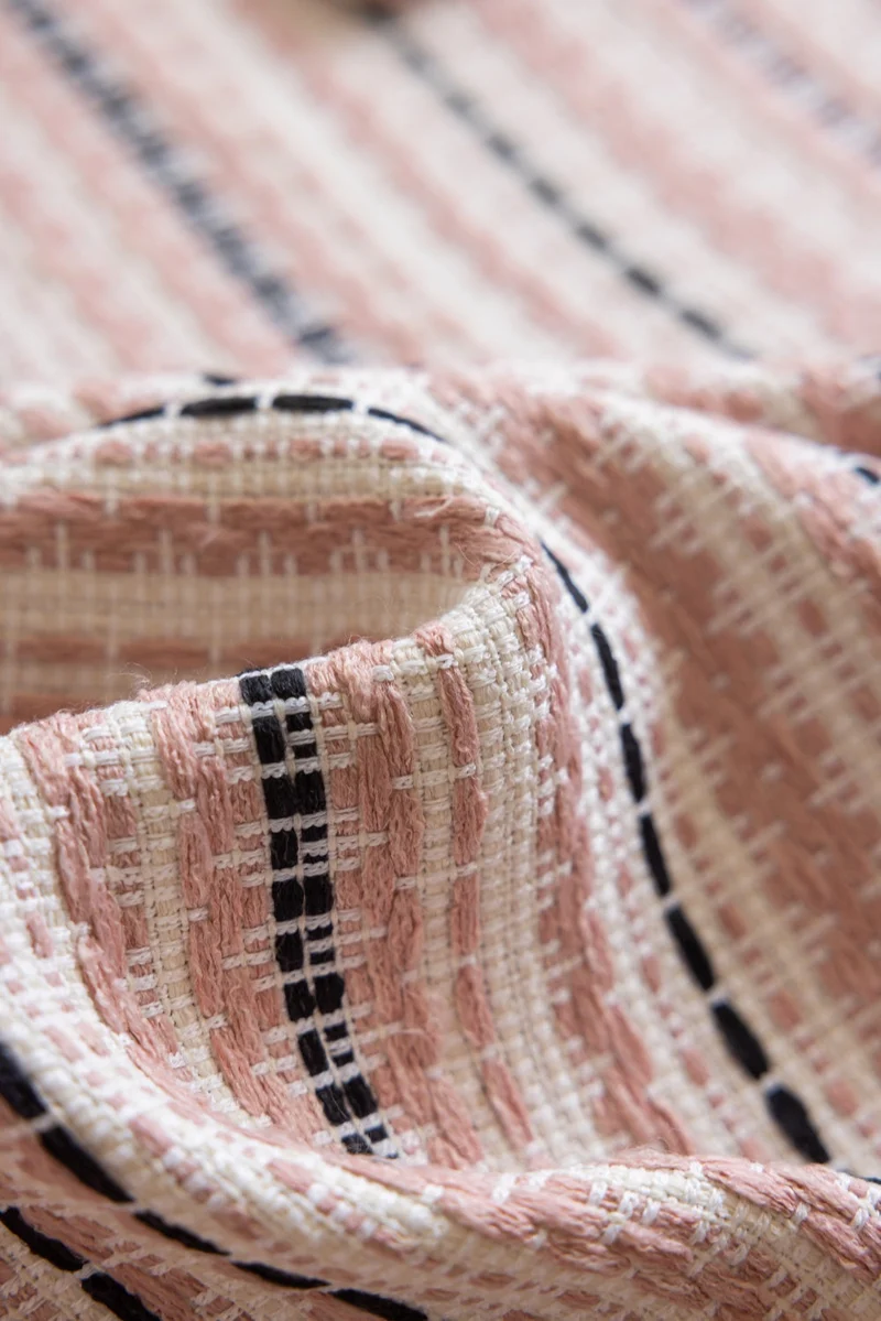 Striped Curtains - Fair Isle Jacquard Blackout Drapery for Playroom