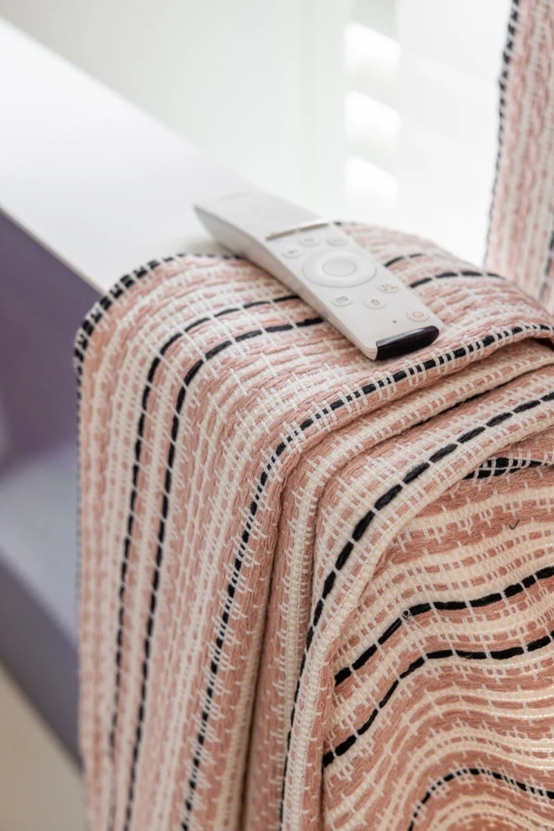 Striped Curtains - Fair Isle Jacquard Blackout Drapery for Playroom