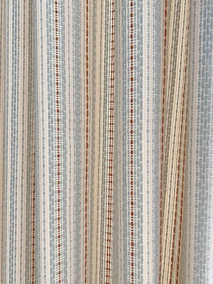 Striped Curtains - Fair Isle Jacquard Blackout Drapery for Playroom