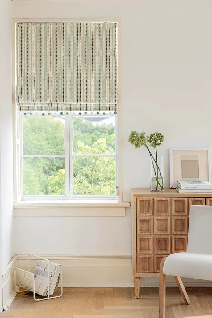 Striped Curtains - Fair Isle Jacquard Blackout Drapery for Playroom