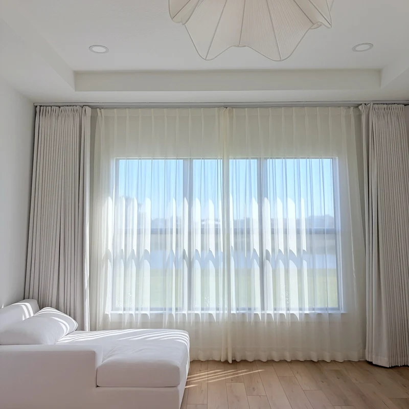 Galaxy Sheer Curtains – Starry Radiance for Sunrooms