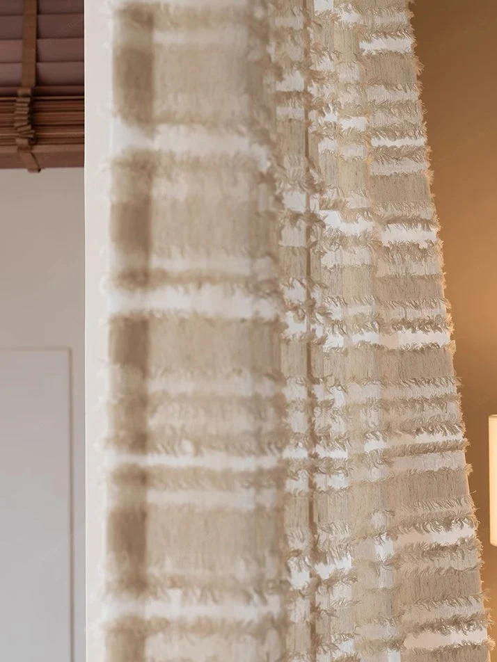 Mousse Cake Light Filtering Sheer Curtains
