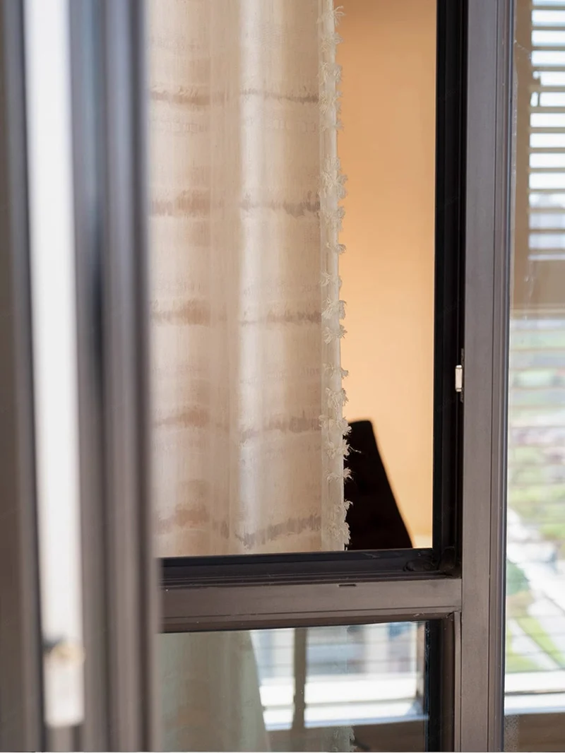 Mousse Cake Light Filtering Sheer Curtains