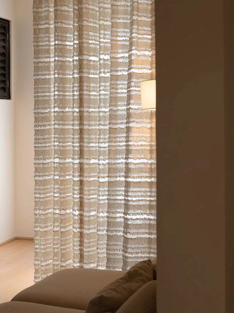 Mousse Cake Light Filtering Sheer Curtains