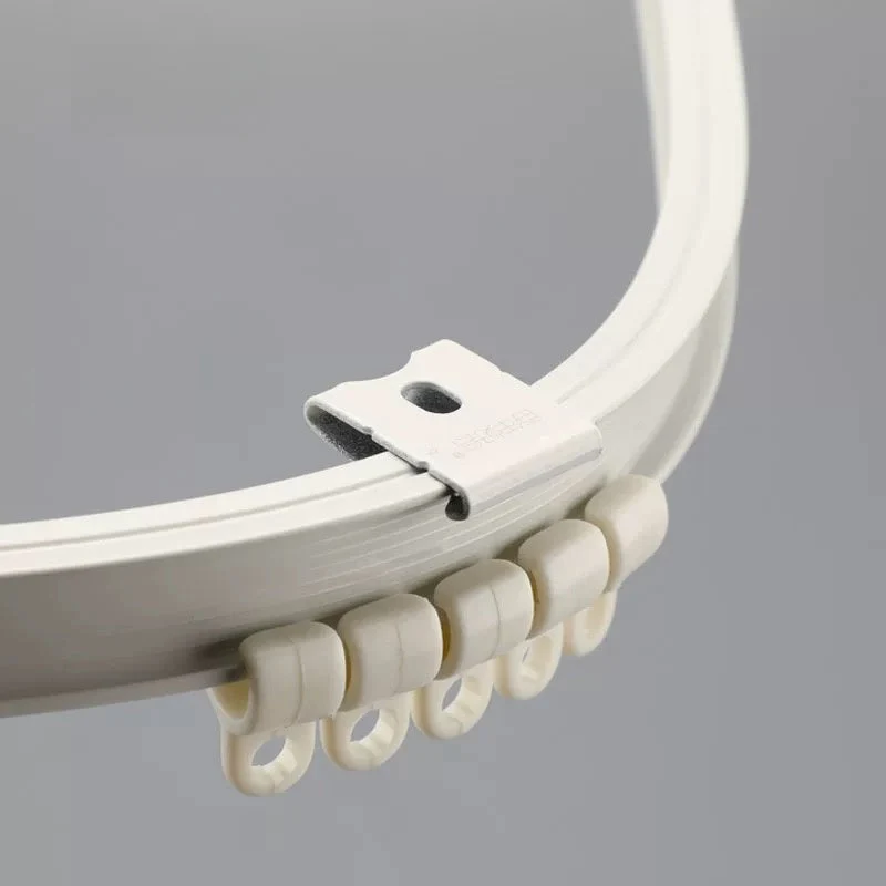 Flexible Curved Curtain Track for Bay Windows — Bend to Any Angle, Ultra-Thin Aluminum