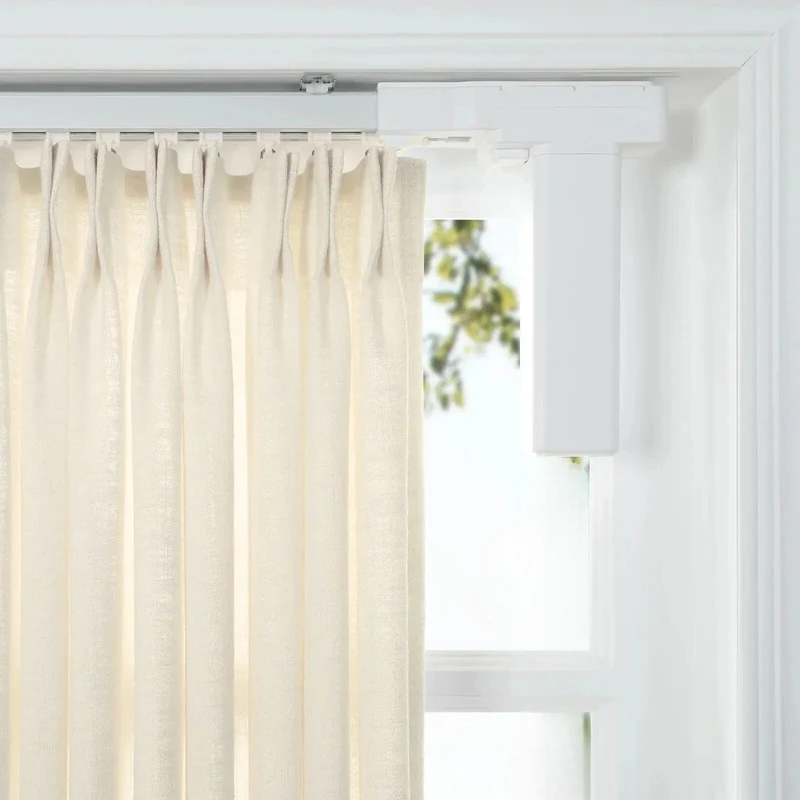 Electric Curtain Rail for Oversized Windows, Support Ripple Fold & Pleated Headers