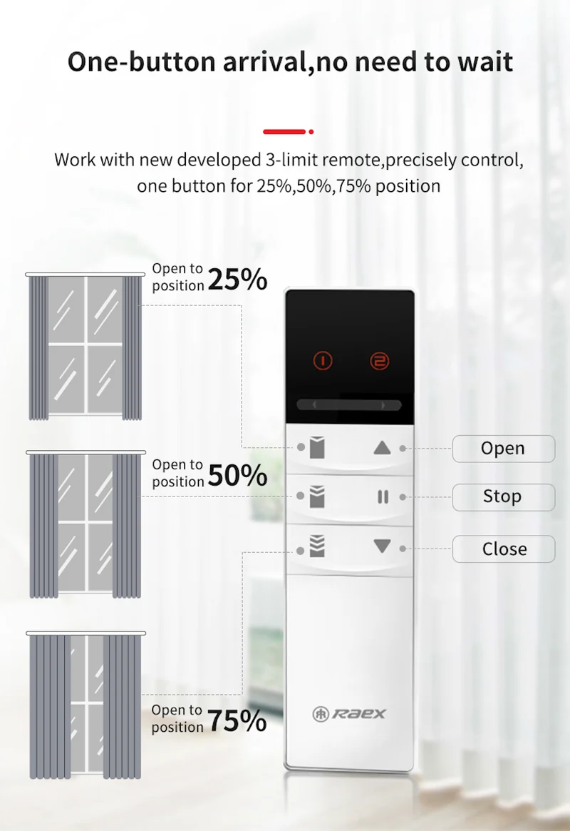 Electric Curtain Rail for Oversized Windows, Support Ripple Fold & Pleated Headers