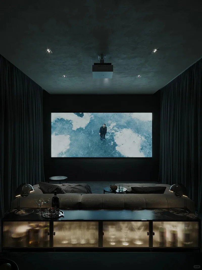 Luxurious High Matte Velvet Curtains, Home Theater Curtains