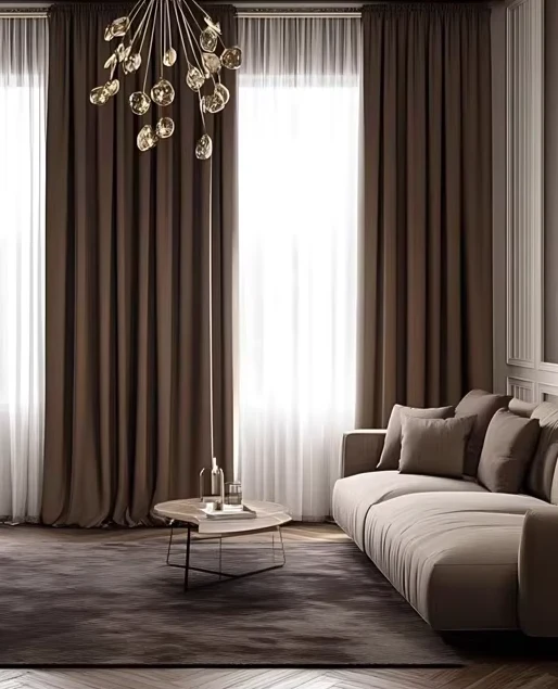 Luxurious High Matte Velvet Curtains, Home Theater Curtains