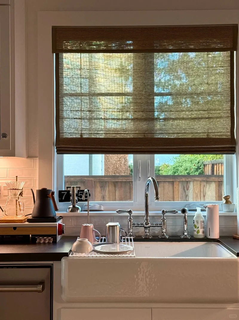 EASEEASE × Rita | Costco Edition Linen Bamboo Roman Shades