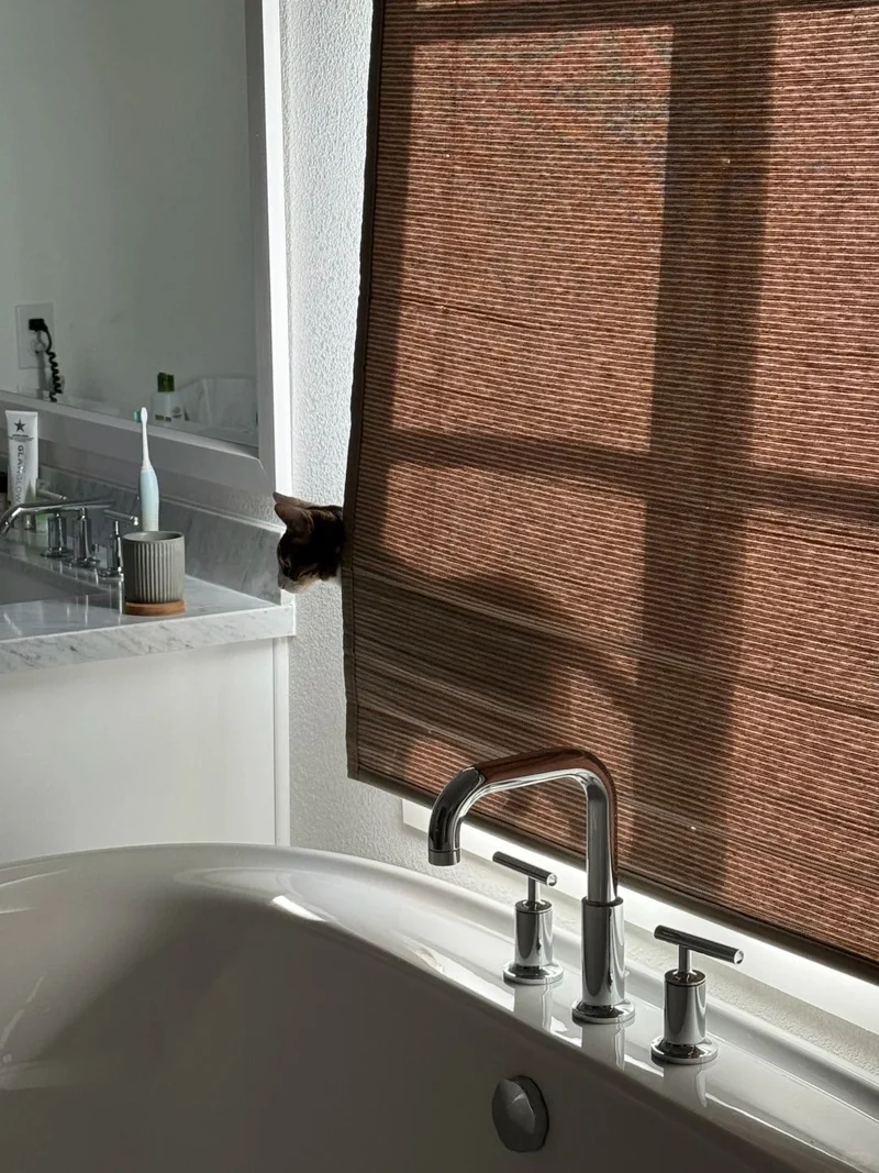 EASEEASE × Rita | Costco Edition Linen Bamboo Roman Shades