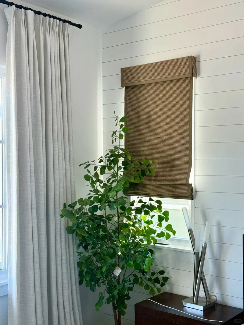 EASEEASE × Rita | Costco Edition Linen Bamboo Roman Shades
