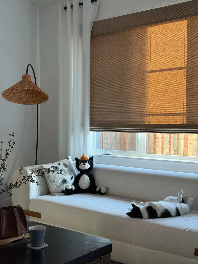 EASEEASE × Rita | Costco Edition Linen Bamboo Roman Shades