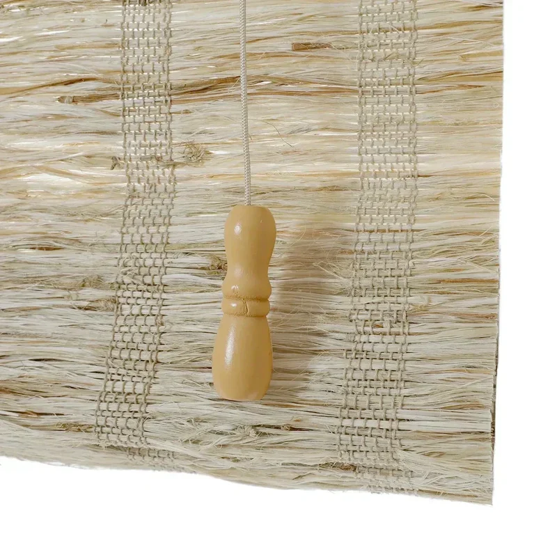 Natural Woven Shades - Mildew-resistant Ramie Bamboo Shades - Almond