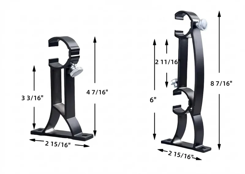 Extra-Long Curtain Rod - Custom Aluminum Sliding Rods for Large Windows, Pleat & Ripple Fold Header Supported