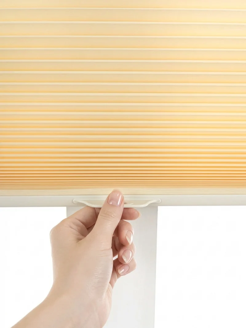 Cordless No Drill Honeycomb Shades, 1" Cell Tool-Free Installation Blinds for Windows