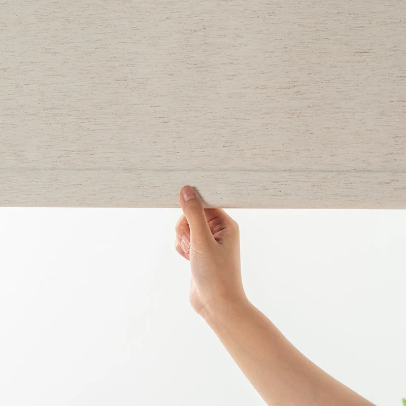 Linen Roller Shades, Cordless Natural Woven Linen Blinds
