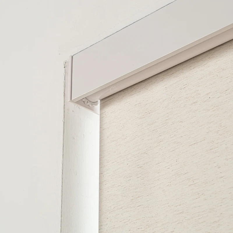 Linen Roller Shades, Cordless Natural Woven Linen Blinds