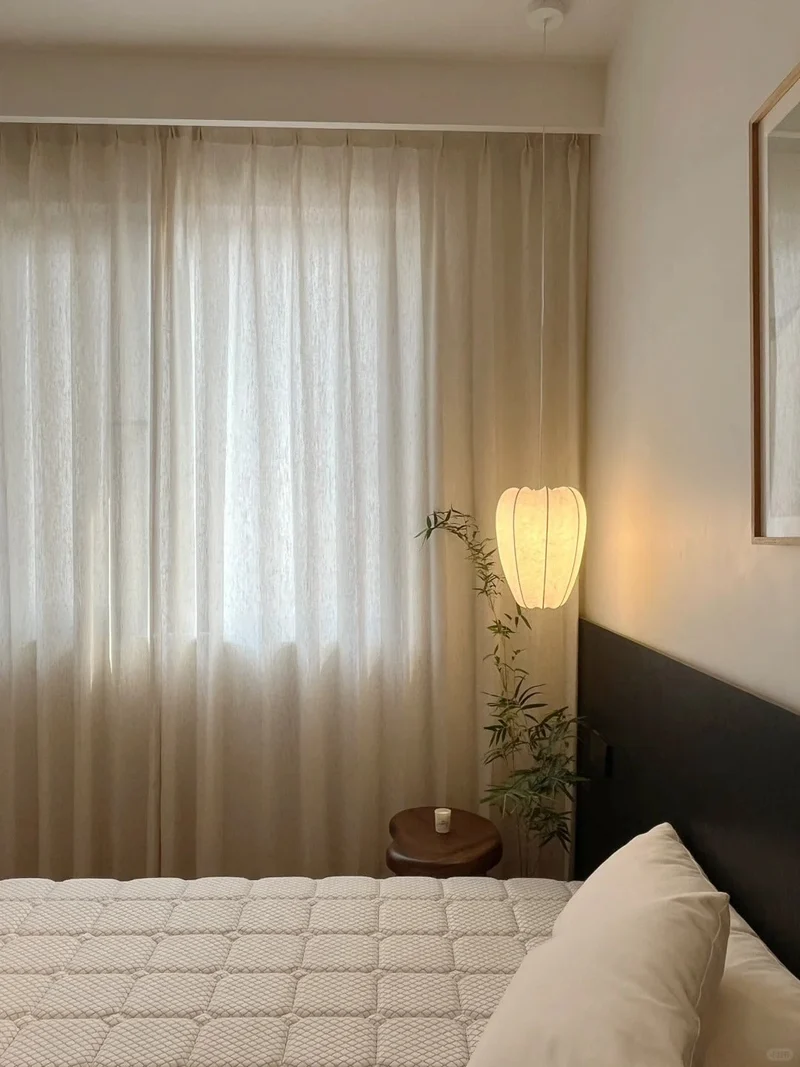 Linen-Wool Blend Linen Sheer Curtains for Elegant Living & Dining Room Decor