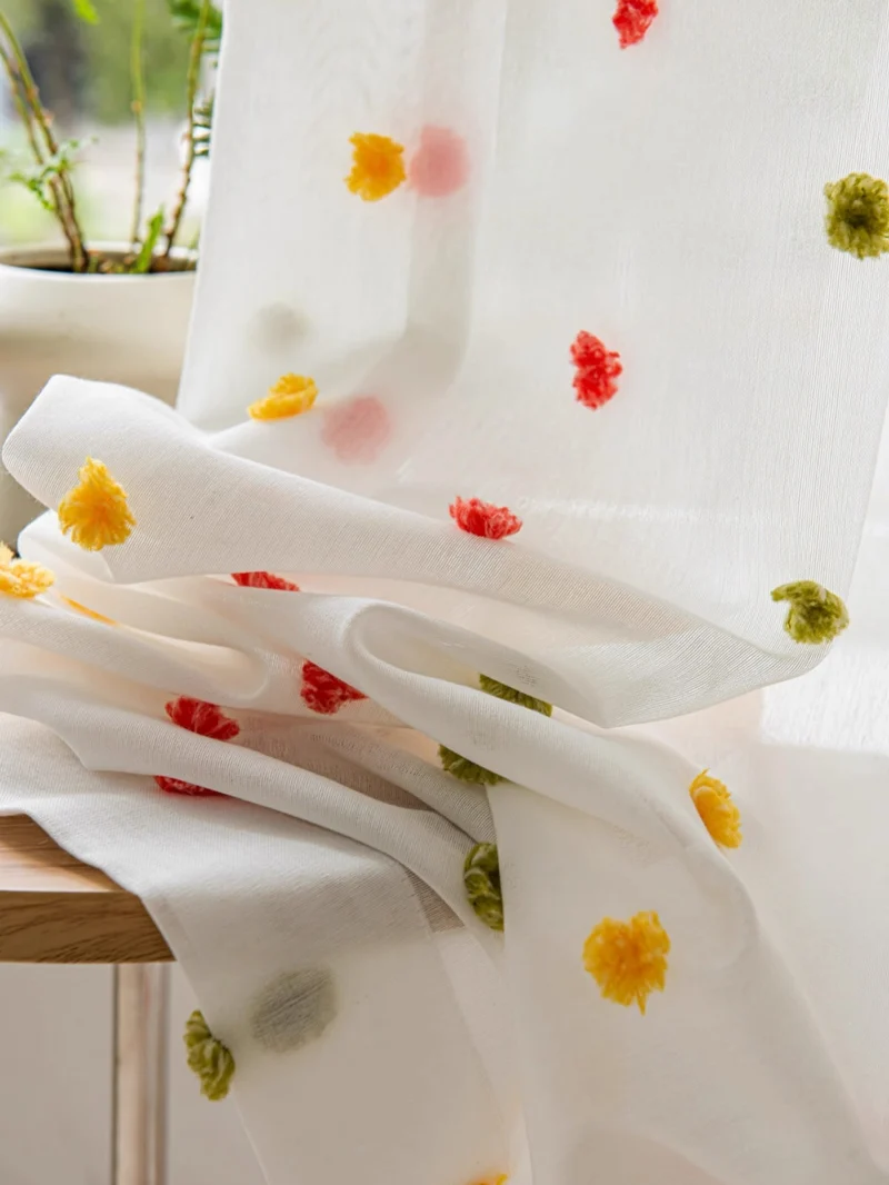 Kids Curtains - Colorful Candy Sheer Curtains for Sweet Rooms