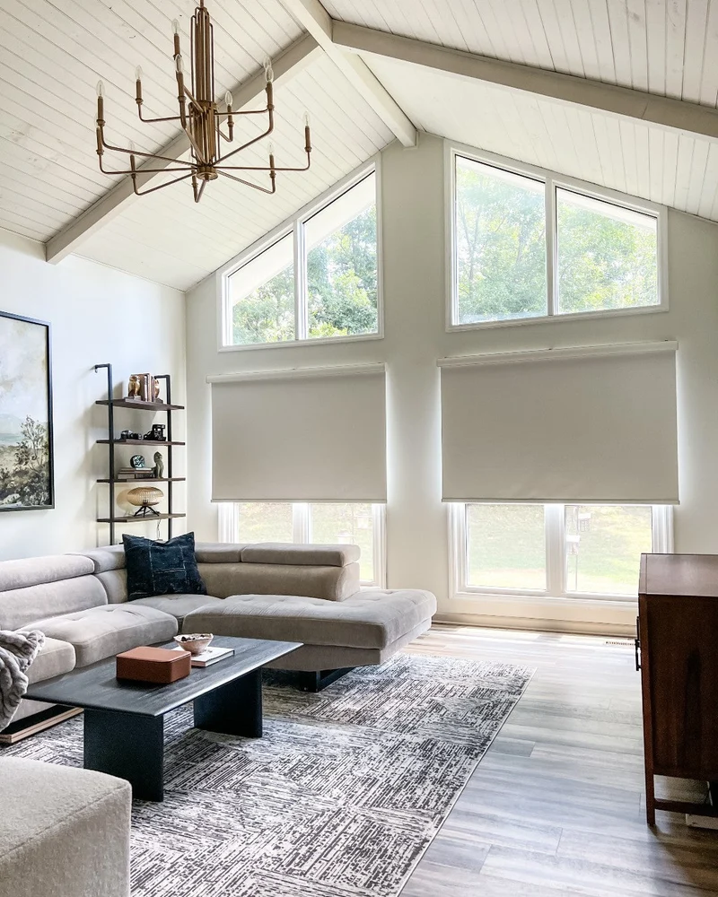 Custom Cordless Solar Shades, UV Blocking Roller Blinds