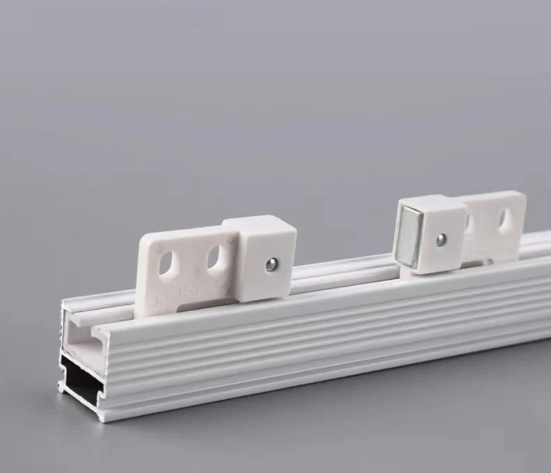 Thickened Aluminum Silent Curtain Track, U & L-Shaped Windows Supported