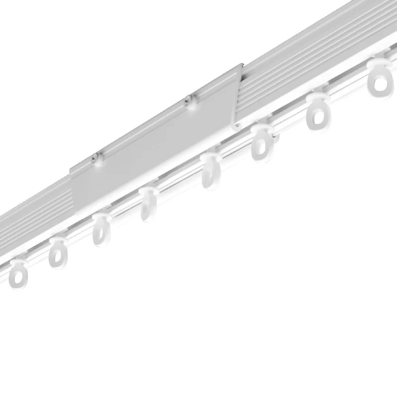 Thickened Aluminum Silent Curtain Track, U & L-Shaped Windows Supported